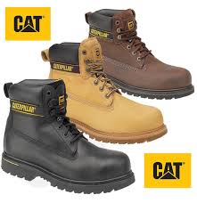 Caterpillar Leather Steel Toe Cap Safety Boots SB (CT001ABN)