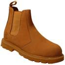 Charger Honey Nubuck Leather Steel Toe Cap Safety Dealer Boots SB ( KA3)
