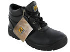 Bartium Black Leather Safety Boot With Steel Midsole SBP ( MBO149 )