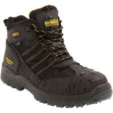 Dewalt Nickel Black Leather Steel Toe Cap Safety Boots S3 (Nickel)